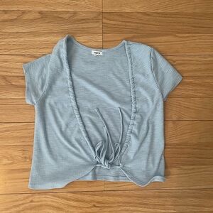 Garage light blue top. Worn once.